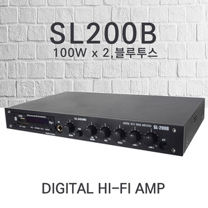 SL-200B 매장용앰프 미니앰프 200W 블루투스 USB 마이크